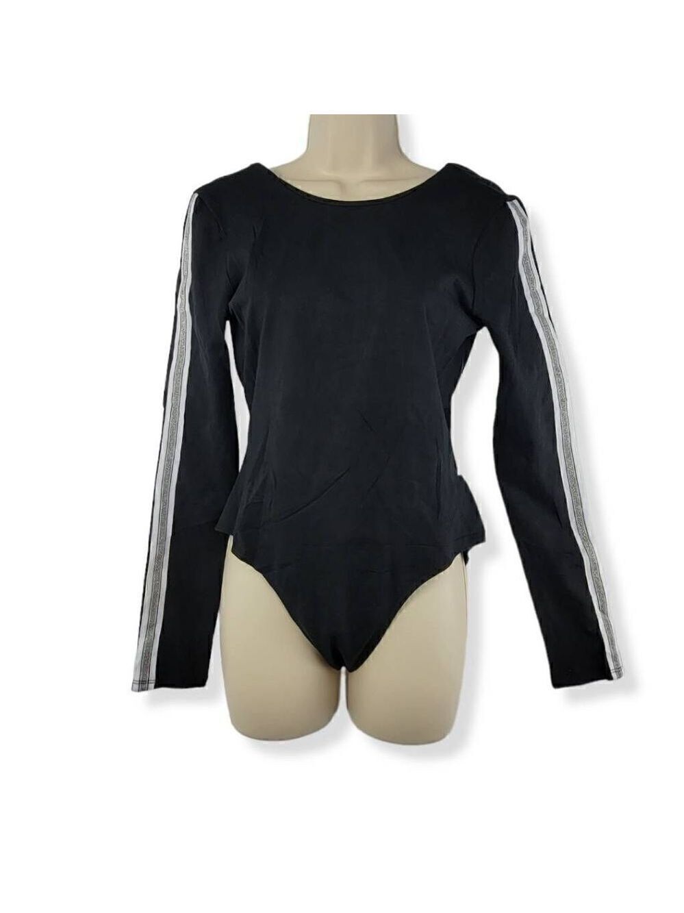 Material Girl Black BodySuit Large Jrs.